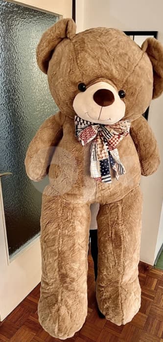 VELIKI SMEĐI 125CM MEDO PLIŠANI IGRAČKA POKLON MEDVJED