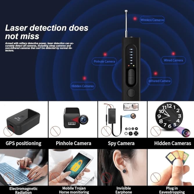 Detektor skrivenih kamera spy 3
