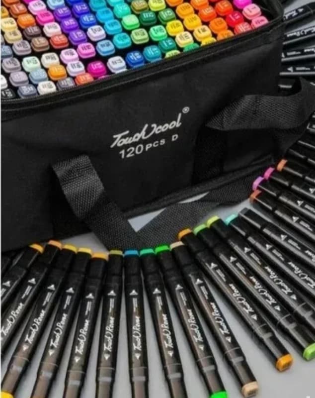 120 kom. Set obostranih Touch Cool markeri za crtanje, marker 2