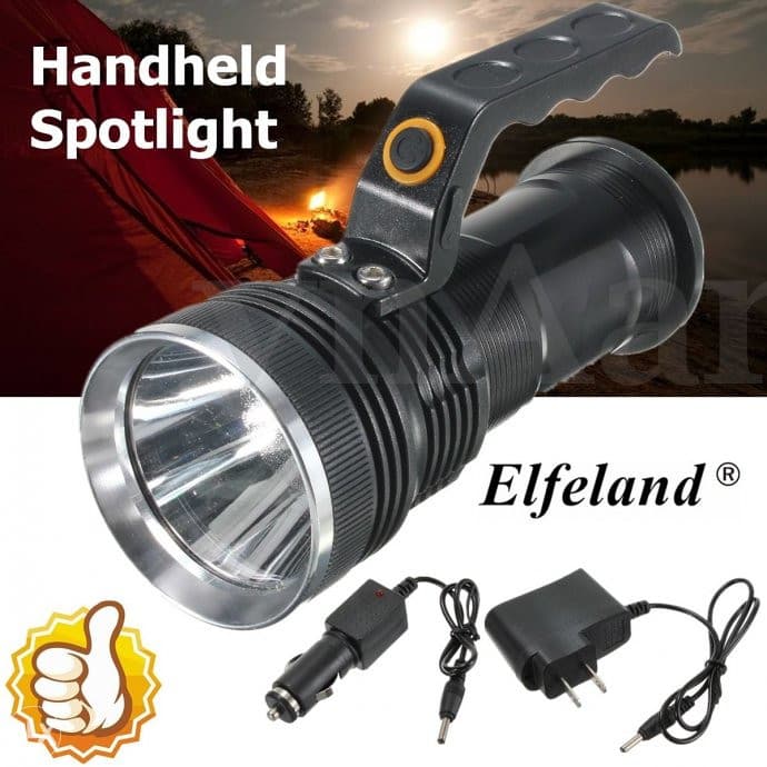 JAKA LOVACKA BATERIJSKA LAMPA, RUCNI REFLEKTOR 2