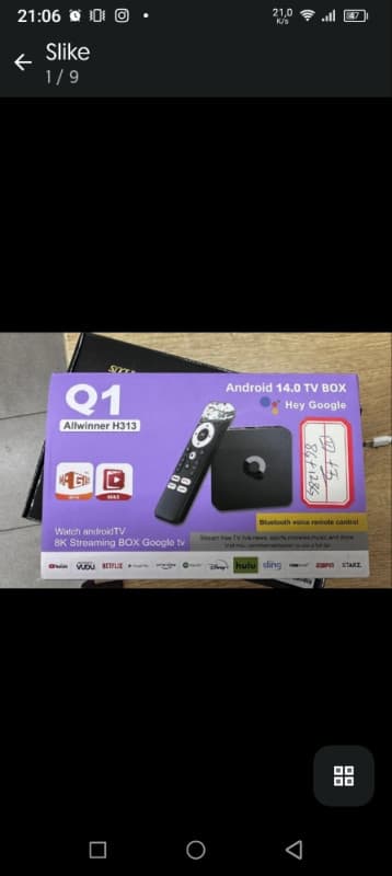 AKCIJA!! TV BOX Q1 | Android TV BOX | 8G/128G |TV Boxovi| TV Boks