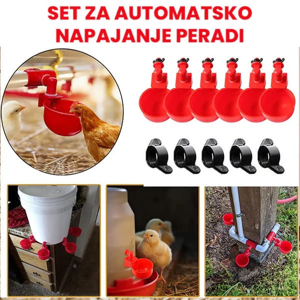 Set za automatsko napajanje kokoški i druge peradi Chick Drop