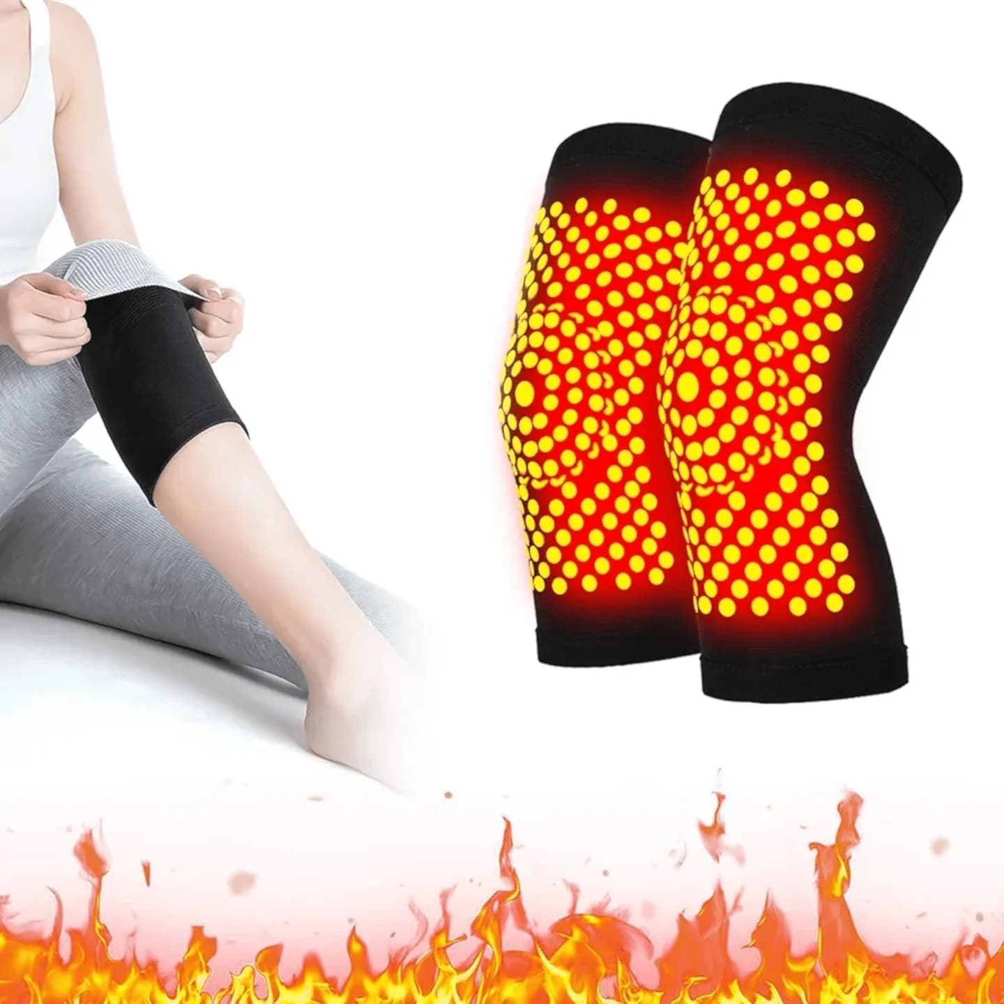 Samozagrijavajući steznici za koljena sa pelinom 2