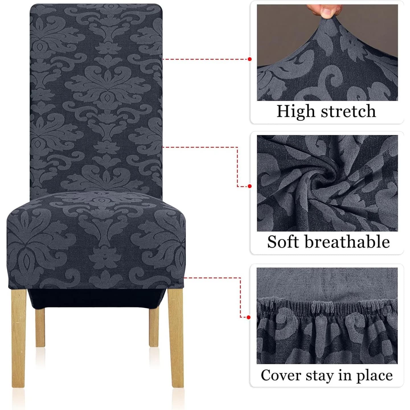 6-dijelni set Navlaka za Stolice 4