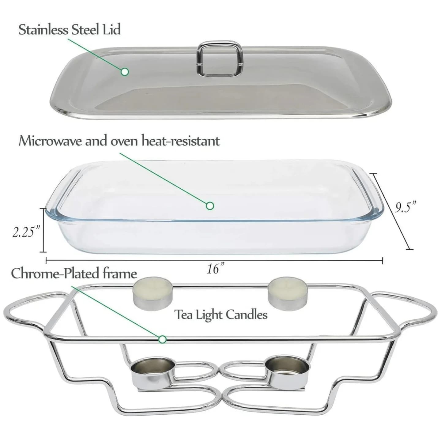 Posuda za podgrijavanje poslužavnik "K-207" 3