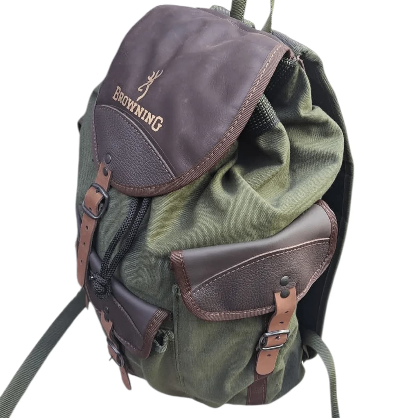 Lovački ruksak sa detaljima od prave kože 4