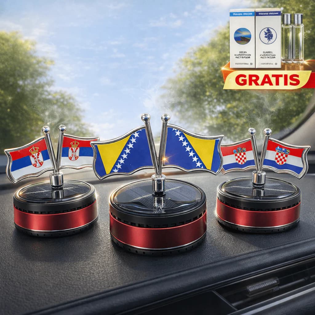 Solarni aroma difuzor za Auto s Mirisom GRATIS